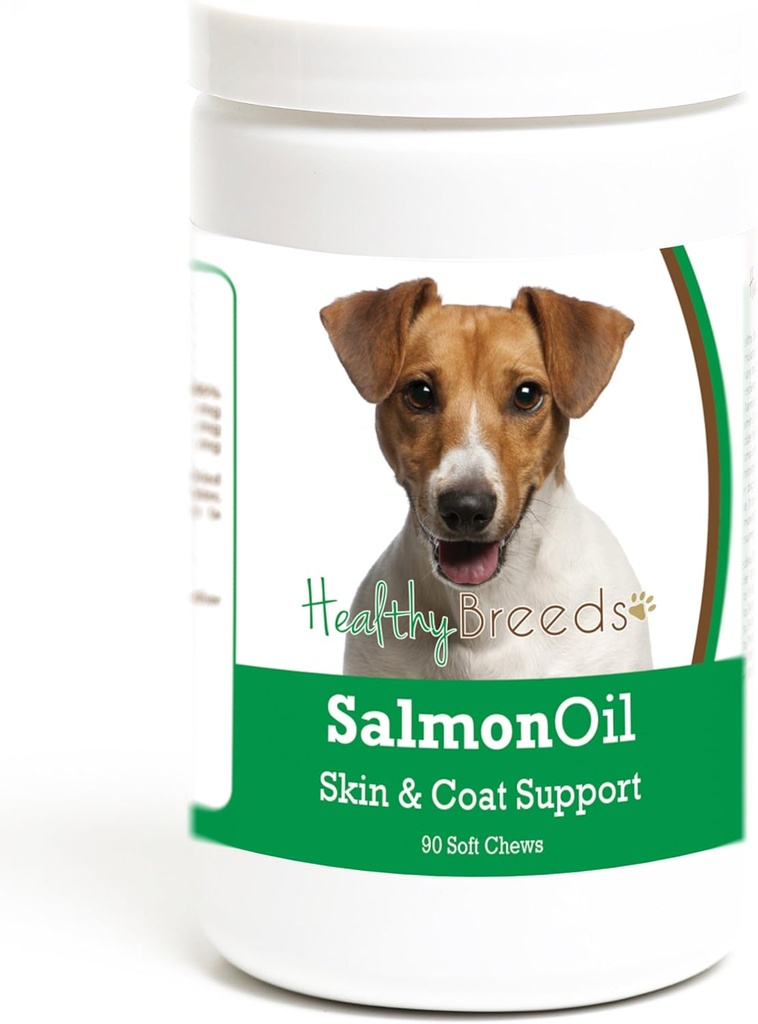 Sănătos Breeds Jack Russell Terrier Somon ulei Soft Chews 90 Count