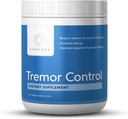 Simplesa Tremor Control, L-Arginine Alpha-Ketoglutarate Supliment, Include GABA, Ubichinol, și Niacin, 360g AAKG pulbere Supliment, Suportă controlul tremurului și sănătatea musculară
