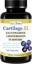 Cartilaj XL Plus Glucosamină, Chondroitin & Turmeric. Supliment de sprijin comun. Proprietăţi antioxidante. 100 Capsule