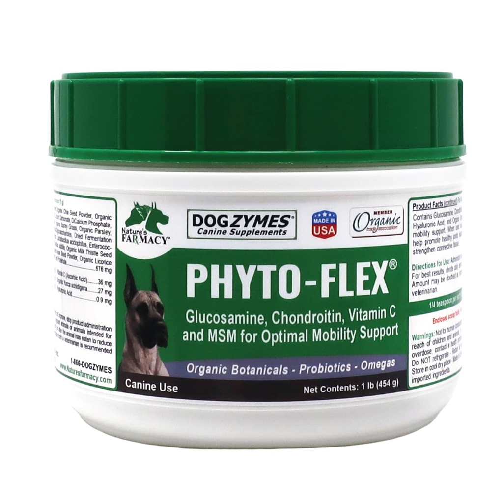 Dogzymes Phito Flex - Glucosamină, Chondroitin, MSM și acid hialuronic... (1 liră)