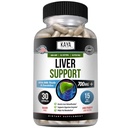 Kaya Naturals Ficat Cleanse Detox & Reparații - Milk Thistle Supliment - Detoxifiere hepatică pentru femei și bărbați - Extract de anghinare și capsule de rădăcină Dandelion - 30 Conte