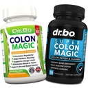 Colon Cleanser Detoxifiere Supliment Capsule - 15 zile Colon Cleanse Pastile & Probiotic Daily Herbal Cleansing - Natural Bowel Miscarea Suplimente pentru stomac intestinal Blooting Digestive Suport Gut