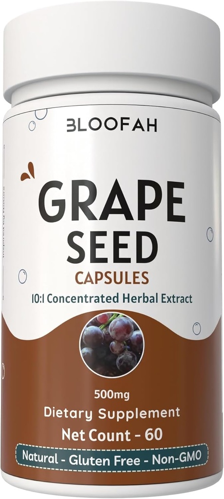 Capsule de semințe de struguri 500mg 