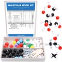 Swpeet 125 PC-uri Molecular Model Kit pentru Inorganic & Organic Molecular Model Profesor și 16 ani și peste Student Kit - 54 Atomi & 70 Link-uri & 1 Scurt link Remover Tool - Știință Jucării