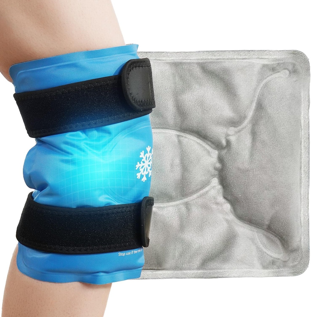 Ice Pack pentru Genunchi Durere Relief, Gel Recusable Gheață Wrap pentru leziuni la picioare, Umflare, Chirurgie de înlocuire genunchi, Terapie comprimat rece pentru Artrită, Menisc Tear, Leziuni sportive