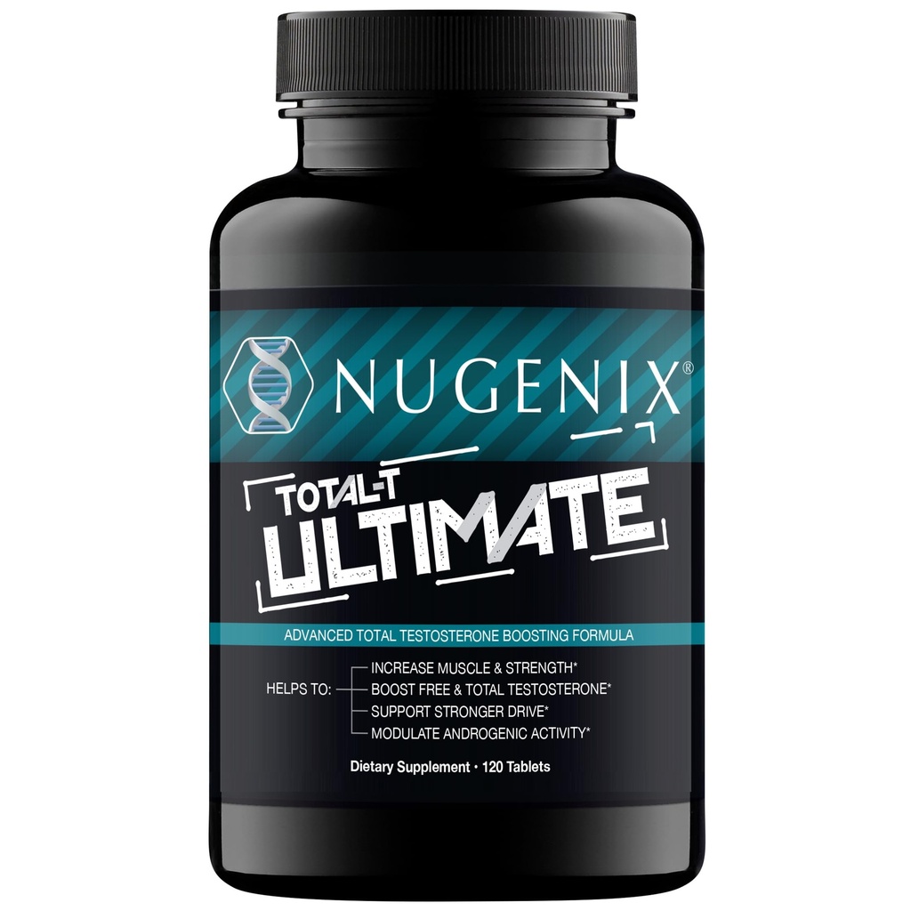 Nugenix Total-T Ultimate - Advanced Free and Total Testosteron Booster for Men - 120 Tablets