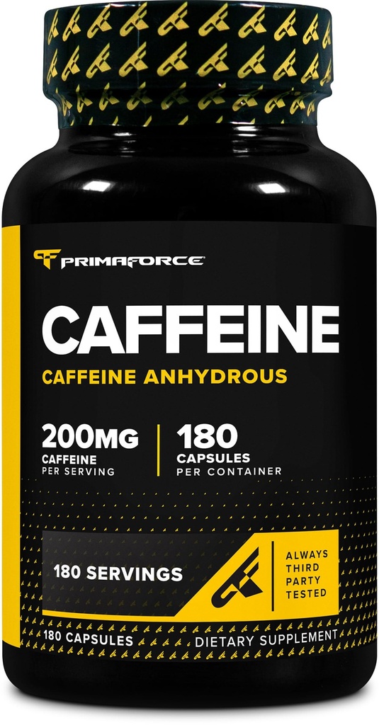 Primaforce Cafeine pastile 200mg, 180 capsule
