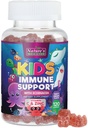 Copii Suport Imun suplimentar Gummies - Daily Children Vitamine C, Zinc & Echinacea - Gummy pentru copii Suport pentru imunitate, Vârstele 4 și în sus, Aroma naturală Berry, Non-GMO, Gluten-Free & Vegan - 120 Gummies