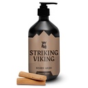 Striking Viking Sandalwood Beard Wash/Shampoo pentru bărbați - 17 Oz, Paraben & Sulfate Free, Ulei Jojobal pentru toate tipurile de barbă - promovează o creștere sănătoasă și hidratează