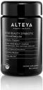 Alteya Organics Beauty Prebiotics + Probiotice și extracte de trandafiri, Frumusețea pielii din interiorul suplimentului, 50 Miliarde CFU și Lactobacillus Bulgaricus pentru față și metabolism - 60 capsule