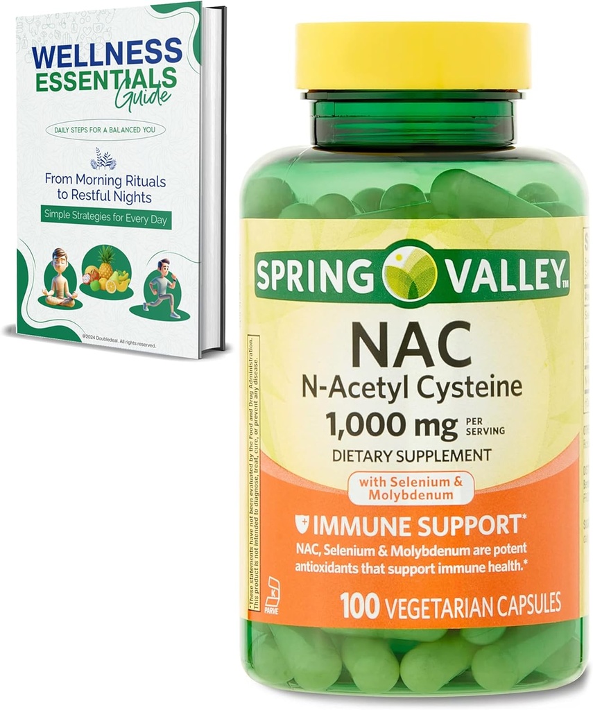 Suplimentul NAC N-Acetyl Cysteine 1000mg, 100 Conte 