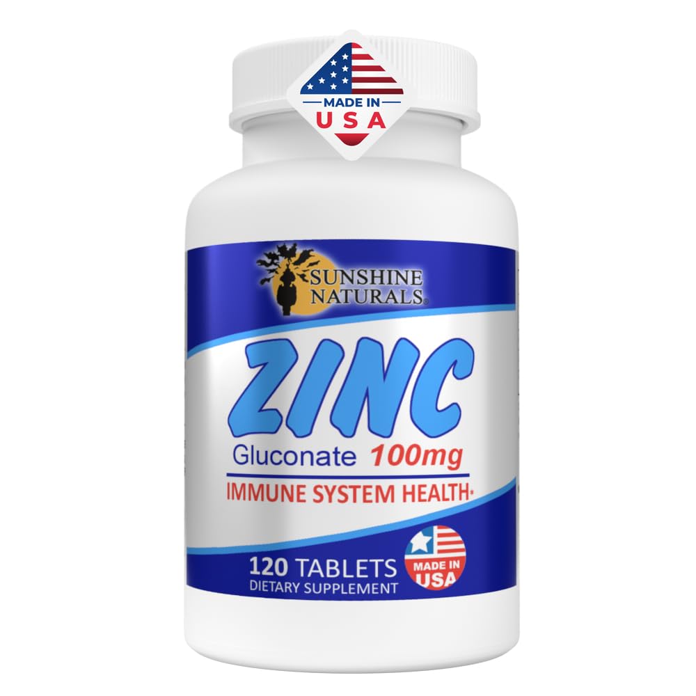 Sunshine Naturals zinc Gluconate Suplimentul mineral 