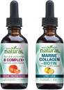 De ce nu naturale vitamine B picaturi lichid complex și marin Colagen lichid pentru păr, piele și unghii