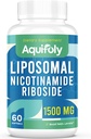 Liposomal Nicotinamidă Ribozidă Supliment 2000 mg cu TMG şi Pterostilben pentru absorbţie maximă, superioară NAD, stimularea NAD+, energie celulară şi de apărare a vârstei, 60 Softgels