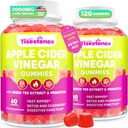 Cidru de mere Otet Gumies, Keto ACV Gummies pentru femei și bărbați, Apple Cidru Otegar Supliment cu Ceai Verde, B12, Probiotic pentru Detox Cleanse, Metabolism & Digestive Health, Vegan - 2 luni de aprovizionare