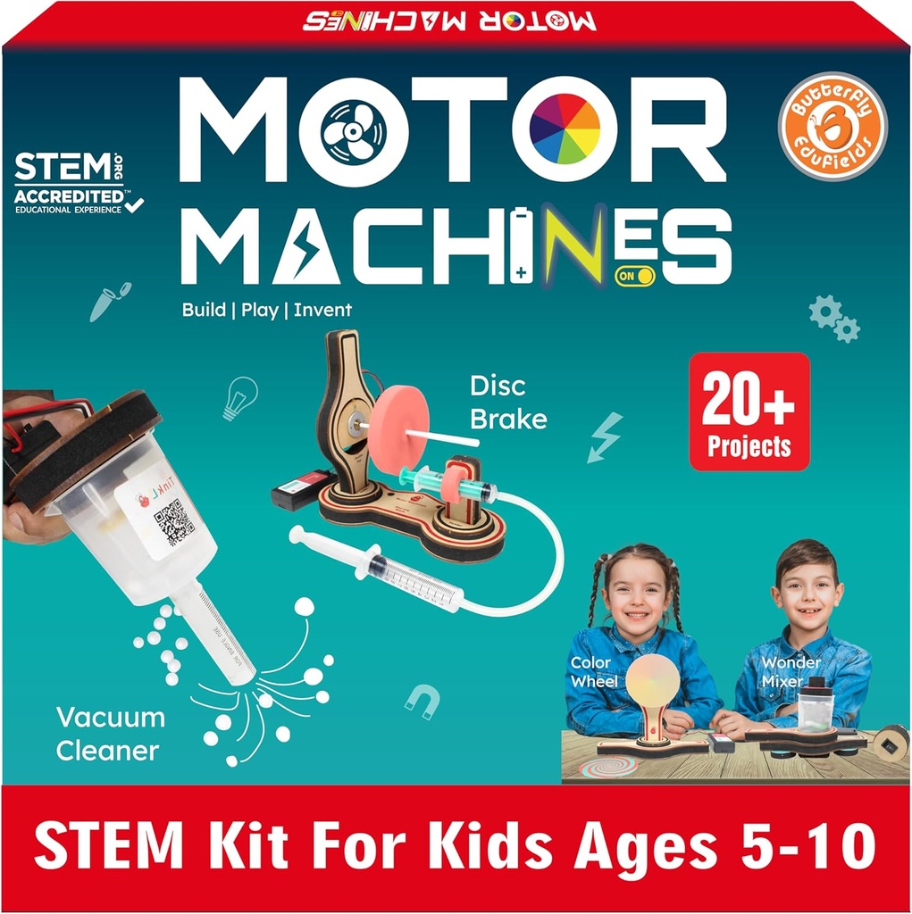 Butterfly EduFields 20in1 STEM proiecte Kit pentru copii Vârste 5-7 6-8 8-10 
