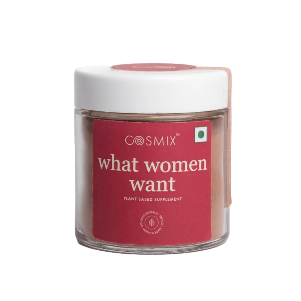 cosmix Hormonal Health, POSS & PMS, Natural, Superfood pe bază de plante Blend cu Shatavari, Beetroot & Nettle Pain