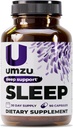 UMZU Magneziu Sleep Supplements with GABA and L-Theanin, Complete Body Relaxation and Mood Support, Non-Melatonin Formula - 180 Capsule