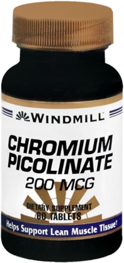Windmill Crom Picolinat 200 mcg Tablete 60 comprimate (Pachet de 4)