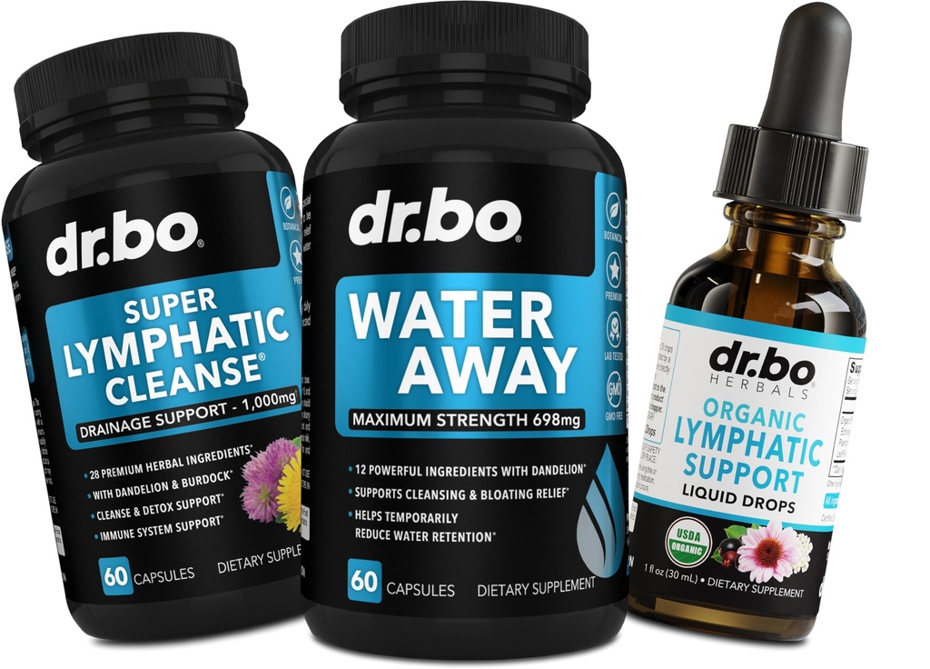 Pastile de apă Diuretics & Limphatic Drainage Suplimente - Natural Away Pastile de apă Retenţie & organic Lymphatic suport Picături lichide Curăță - Fluid & Lymph System Support Detox