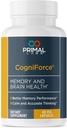 Primal Health CogniForce - Memory & Brain Health - Acetil L-Carnitine Formula - O mai bună performanță cognitivă - Claritate + Focus + O mai bună reamintire + gândire calmă - Supliment alimentar - 60 capsule