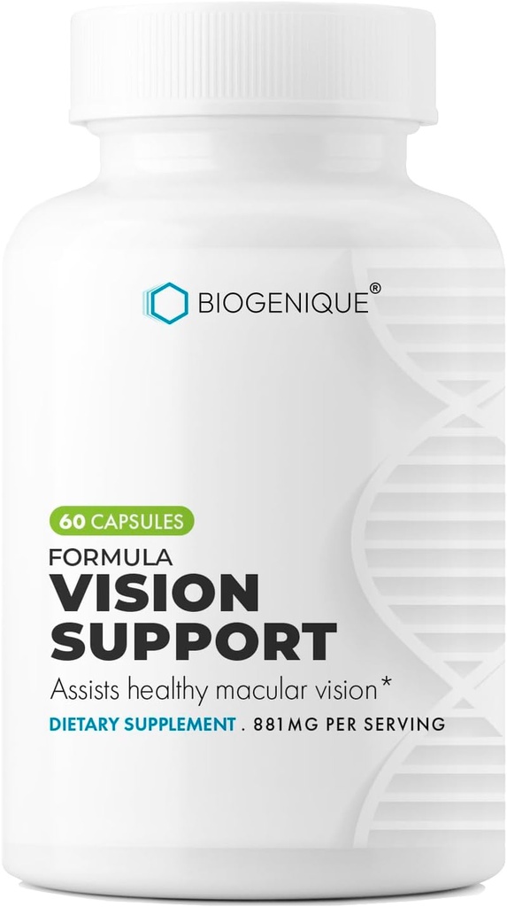 Vision Supplement cu Lutein, Licopen, Vitamine & Minerale pentru ochi Sănătate și Vision Health Support 60 Capsule - Made in USA - Non-GMO, Gluten Free