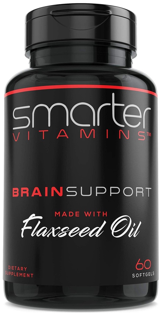 Suport cerebral mai inteligent Nootropic Supliment, Made with Alpha-GPC, L-Tyrosine & Acetil L-Carnitina ALCAR, Ulei de in, ALA DHA, 60 Softgel Energy Pills