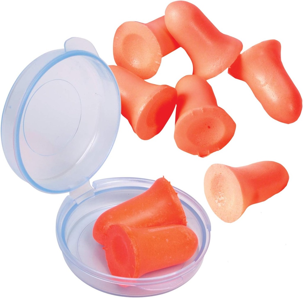 Apex Soft Soft Soft Soft Soum Uar Plugs with Case, NRR 33db, 1 Package, 4 Pereche în fiecare pachet