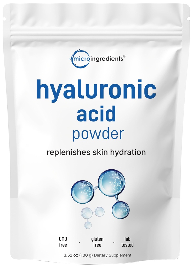 Micro Ingrediente Acid hialuronic Pulbere serului, 100 Grams greutate moleculară scăzută, Cosmetics Grad 