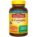 Natura Made Super B Complex cu vitamina C & Acid folic, B Complex vitamine pentru femei și bărbați, Supliment alimentar pentru suport imunitar, 140 comprimate, 140 zile de aprovizionare