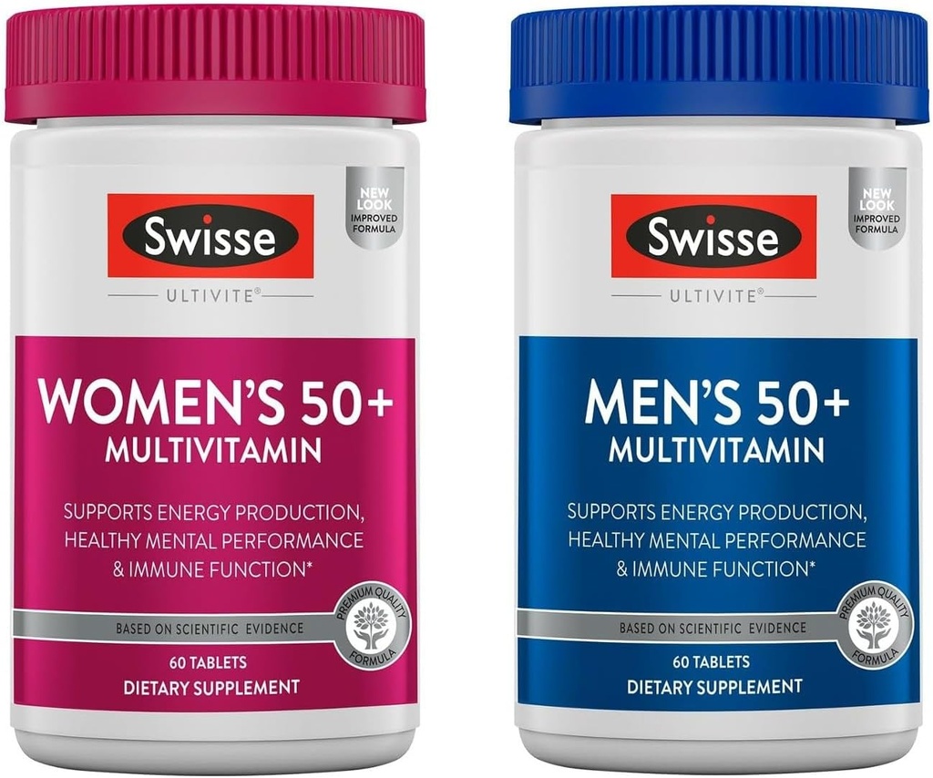 Swisse Daily Multivitamine pentru bărbați și femei 50 și peste Combo