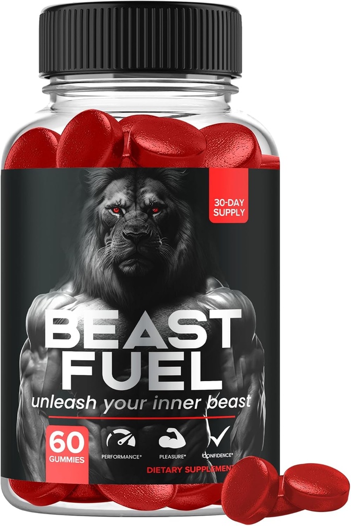 Nutravia Bestie combustibil Gumies - BeastFuel Boost supliment de performanta Formula Booster (60 Gummies)
