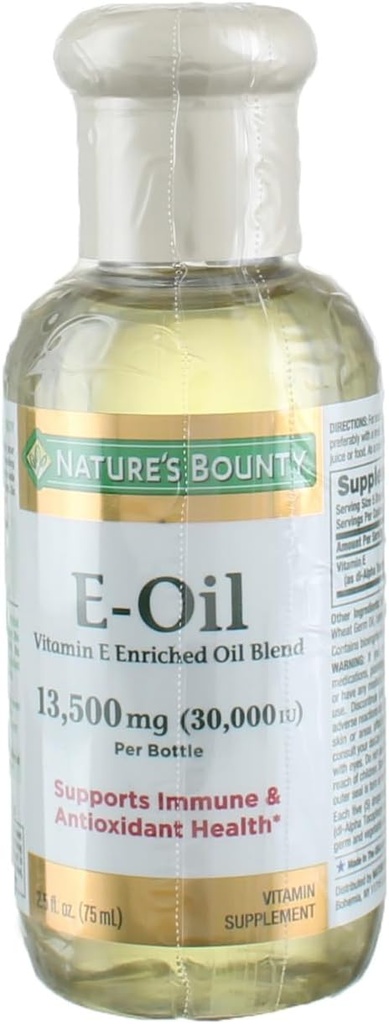 Vitamina Bounty E- Oil 30000 UI (Topic sau Oral), 2,5 Ounces (3)