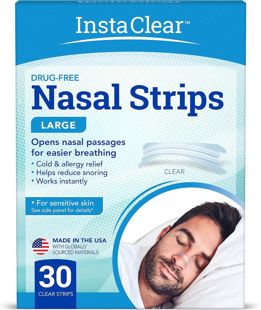 Benzi nazale de respiraţie, clar mare 30 ct 