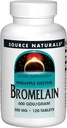 Sursa Naturals Bromelain 500 mg Proteolitic Enzyme Supliment - 120 comprimate (Pachet de 2)