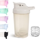 D.Y.A 16oz Shaker Bottle, Leak Proof Sports Shaker Cupe pentru Shakes Proteine,Shake Sticla pentru Pre Antrenament și de călătorie Pentru a merge,BPA gratuit și Easy Proteine Shaker sticla,Grey