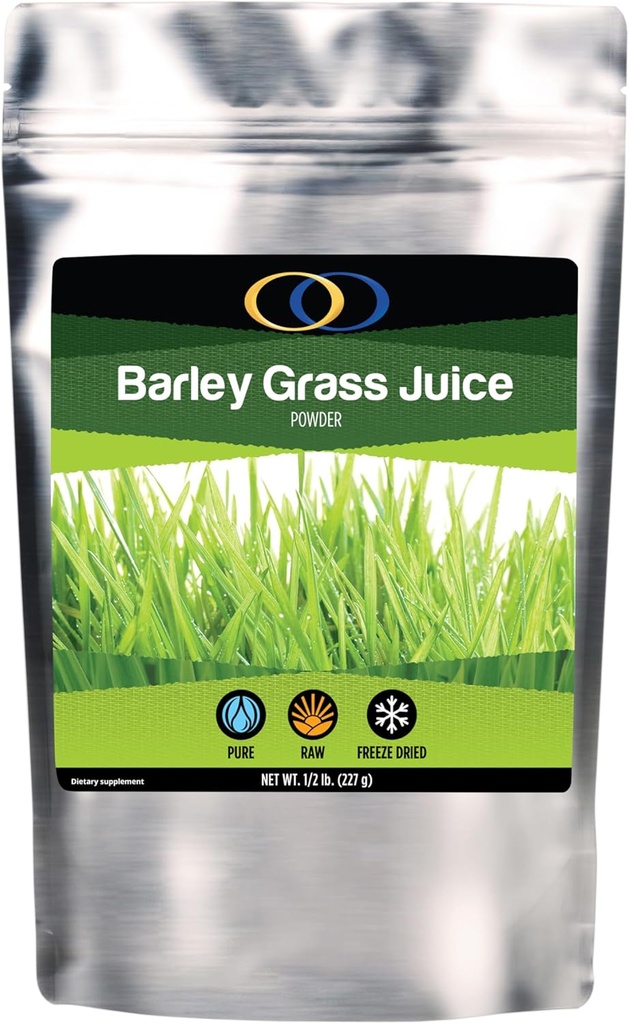 Optim organic Orz Grasime Praf de suc - Freeze uscate - 1/2 Lire - Peste 130 Serviri - Statele Unite ale Americii crescut - Raw & Bio-Active Supergreens - Suplimentul de sănătate Vegan pentru copii și adulți