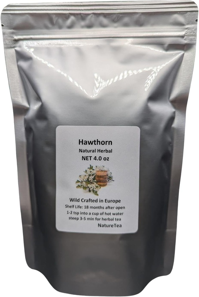 Hawthorn - Crataegus laevigata Loose Leaf & Flower C/S de la 100% Nature (8 oz)