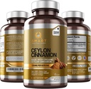 Smart Nutra Labs Organic Ceylon Cinnamon Supliment 1200mg per Servire, 180 capsule Vegan, 100% Pure, True Ceylon Scorțișoară