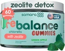 Zeolite Detox for Kids & Adults, Heavy Metal Zeolite & Chlorella Detox Gummies, Alternative to Activated Charcoal, Gentle Daily Toxin Cleanse for Kids & Adults, 60 Green Apple Vegan Gummies