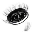 Lashify Curl 16mm Gossamer Extensii geană Refill, negru, False Lashes DIY pentru un aspect natural