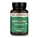Dr. Mercola Organic Spirulina - 2000 mg - USDA Organic - Sustine detoxifiere normala si sanatate imuna - Intregul aliment Superfood - Non-GMO, Gluten-Free & Soy-Free - 120 comprimate
