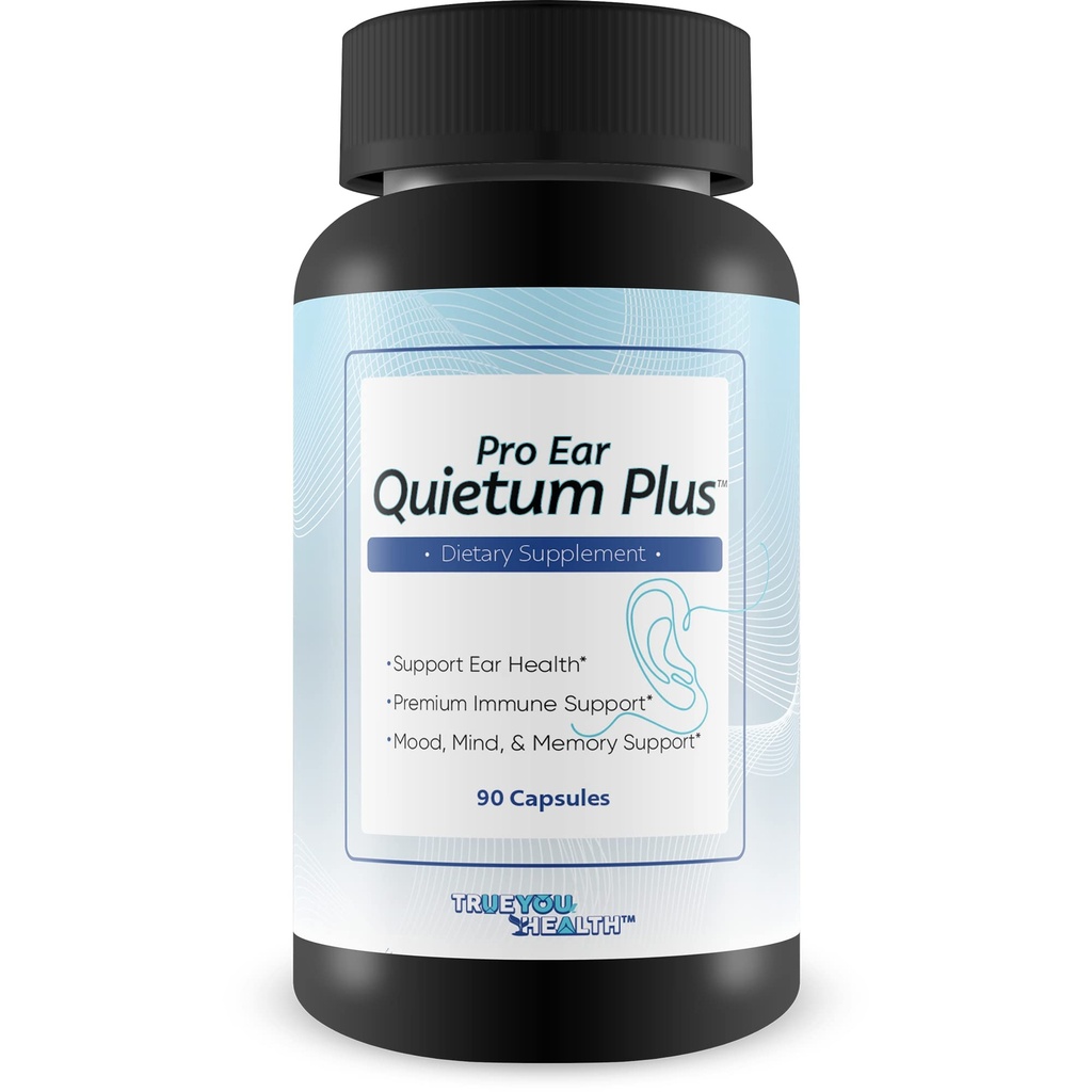 Pro Ear Quietum Plus - Natural Ureche Supplement to Promove Health Auditory System - Aid Inner Ureche & Middle Ears Health - Support Reducere a urechii Suning & Buzzing - Promovarea auzului sănătos