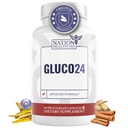 Gluco24 Supliment - Supliment cu scorţişoară, Berberină, Vitamină C şi mai mult - Supliment pentru bărbaţi şi femei, 60 Capsule