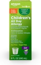 Asistenţă de bază 24 ore Alergie Relief pentru copii, Cetirizină Hydrochloride Soluţie orală 1 mg/ml, Aroma de struguri, Die Free, 8 floz (Pachet de 1)