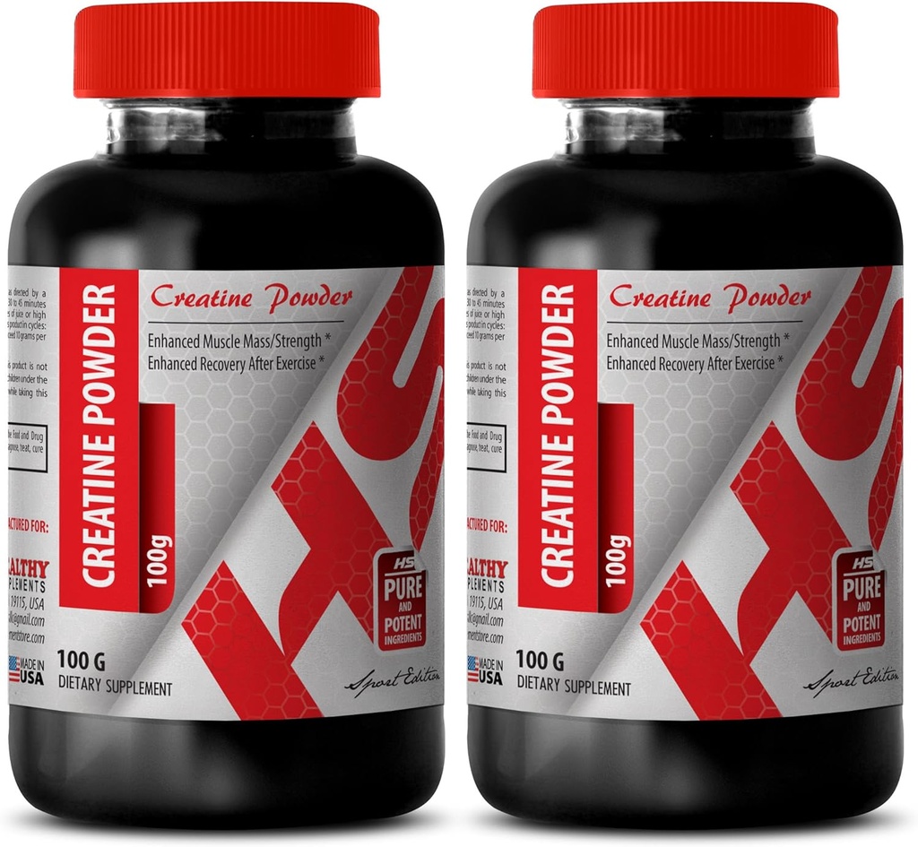 Muşchi de recuperare pulbere - CREATINE pulbere 100G - Creatura pentru culturisti - 2 flacon (Powder)