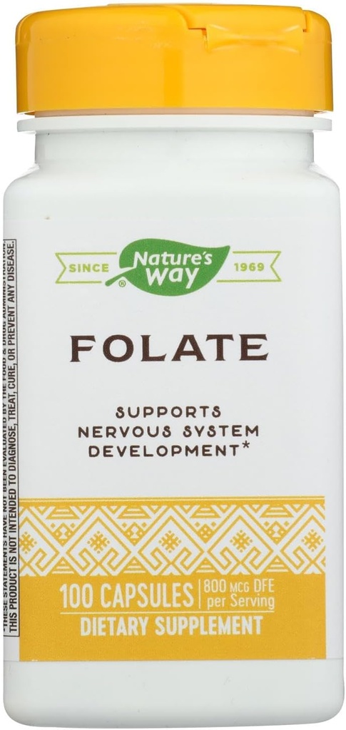 Calea naturii - Acid folic, 800 μg, 100 capsule