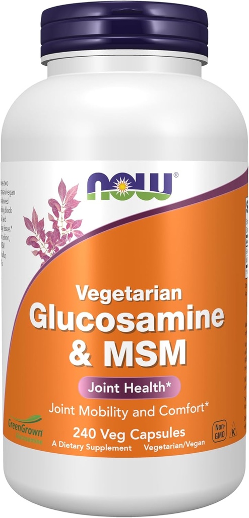 ACUM alimente Suplimente, Glucosamină & MSM (GreenGrown® Glucosamină), Vegetarian, 240 Veg Capsule