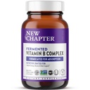Noul Capitol Vitamina B, Complex de vitamina B fermentata, USDA Organic, One Daily pentru Energie Cellulara + Creier + Frumusete, 100% Vegan, Gluten-Free - 90 Conte