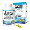 Factori naturali RxOmega-3 Putere Ultra - Supliment alimentar pentru Brain & Heart Health Supplement - Eye Health Supplement with EPA & DHA - Supplement with Omega-3 Fatty Acids - 150 Softgels (75 Servings)